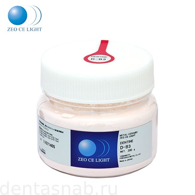 Дентин Dentine D-B3, порошок, 200г, ZEO CE LIGHT, Yamakin (Япония)